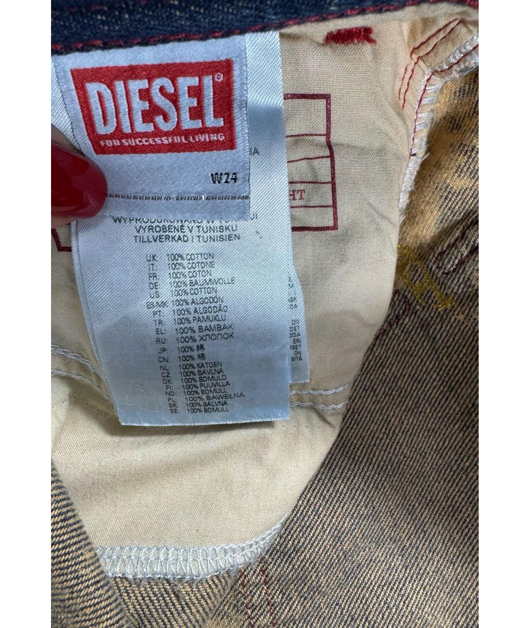 DIESEL Мульти хлопко-эластановые прямые джинсы, фото 8