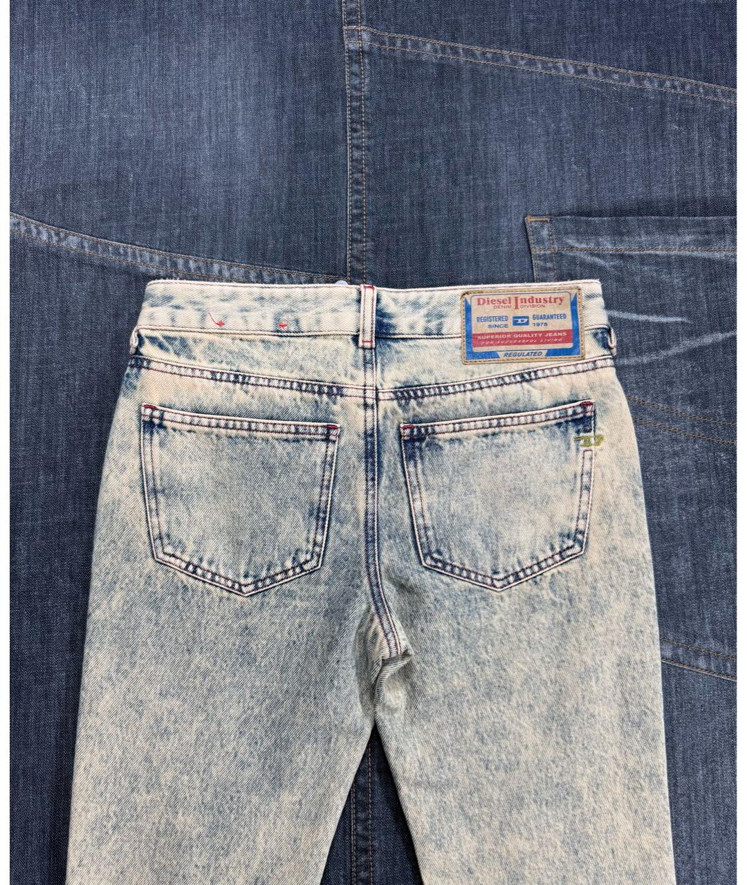 DIESEL Мульти хлопко-эластановые прямые джинсы, фото 6