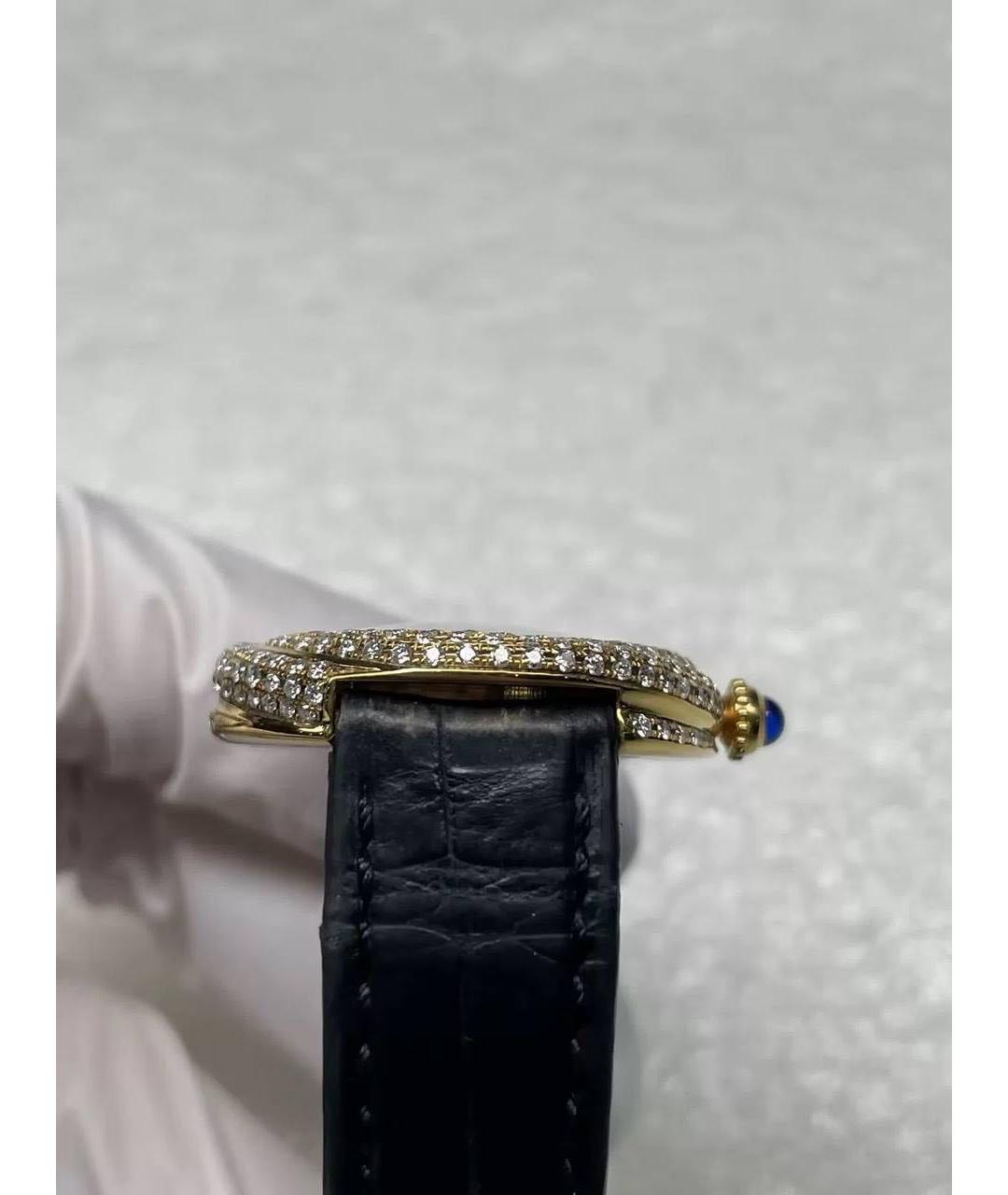 CARTIER Золотые серебряные часы, фото 5