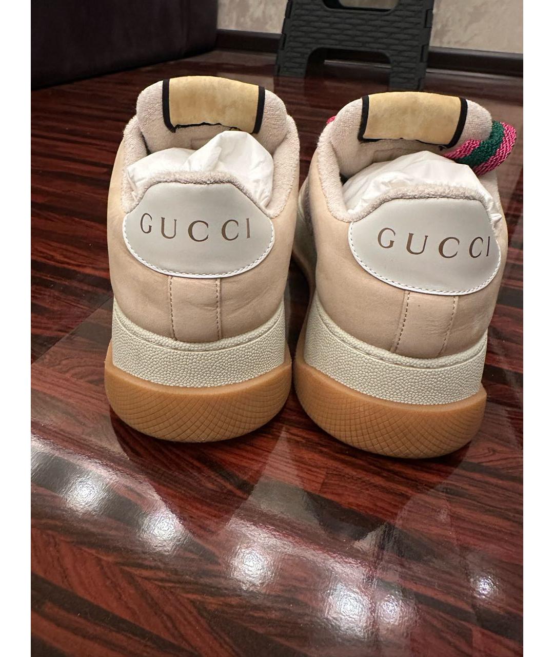 GUCCI Бежевые кроссовки, фото 2