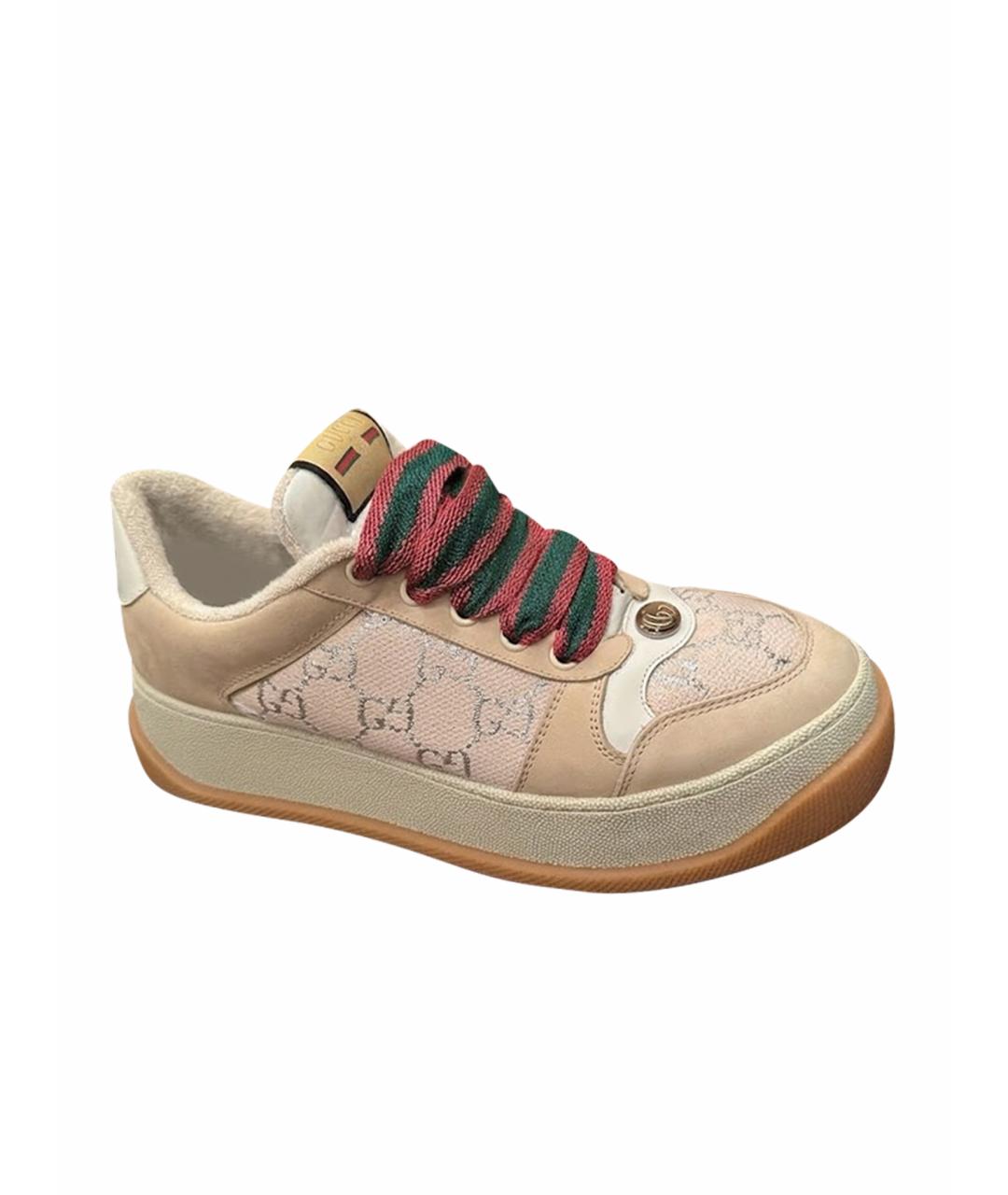 GUCCI Бежевые кроссовки, фото 1