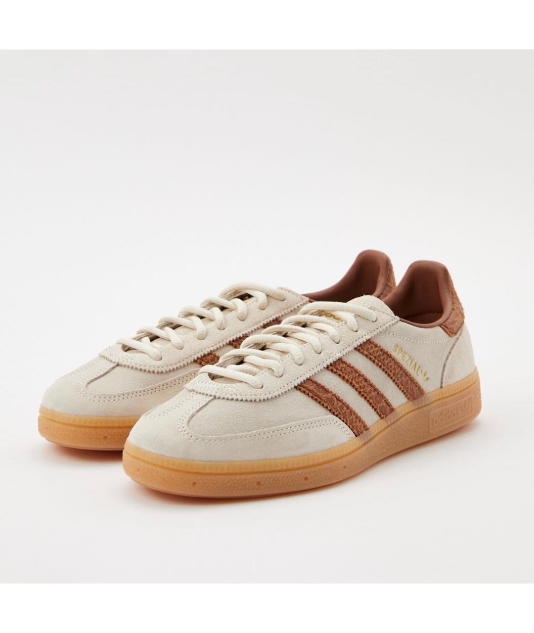 ADIDAS Бежевые замшевые кроссовки, фото 2