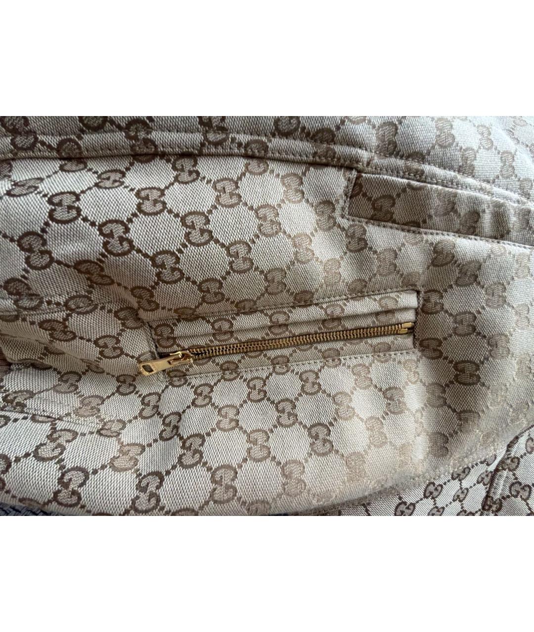 GUCCI Бежевая полиэстеровая куртка, фото 5