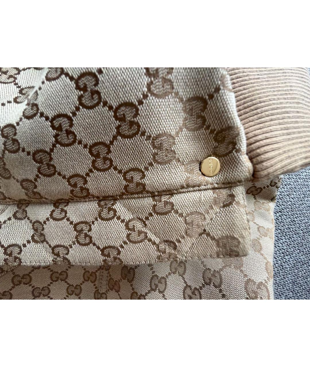 GUCCI Бежевая полиэстеровая куртка, фото 8