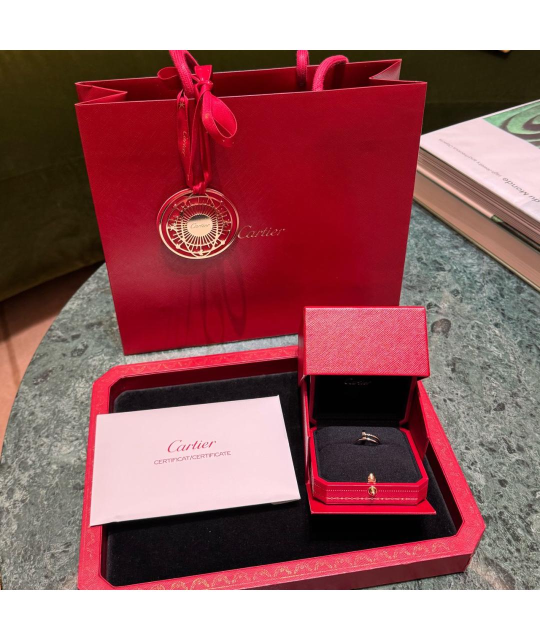 CARTIER Серебряное кольцо из белого золота, фото 5