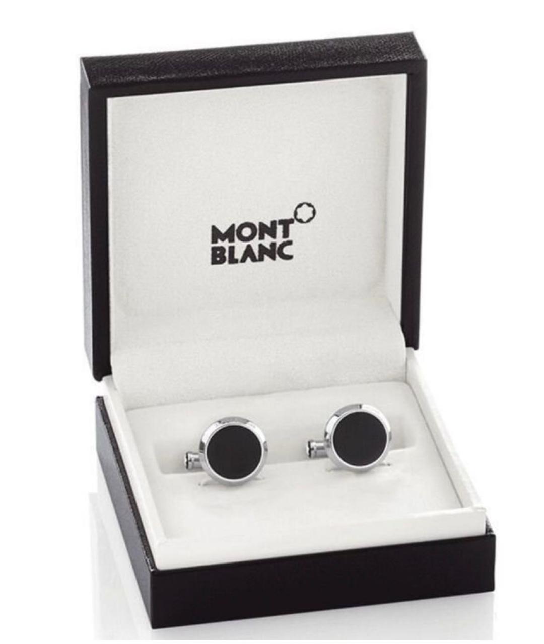 MONTBLANC Серебряные металлические запонки, фото 2