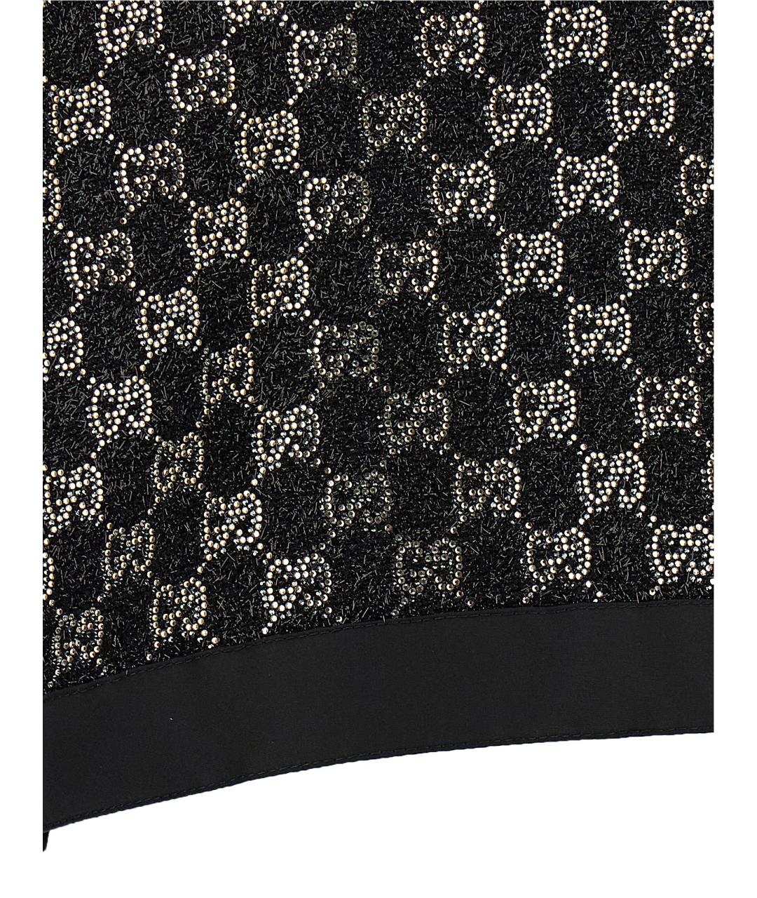 GUCCI Черная вискозная блузы, фото 4
