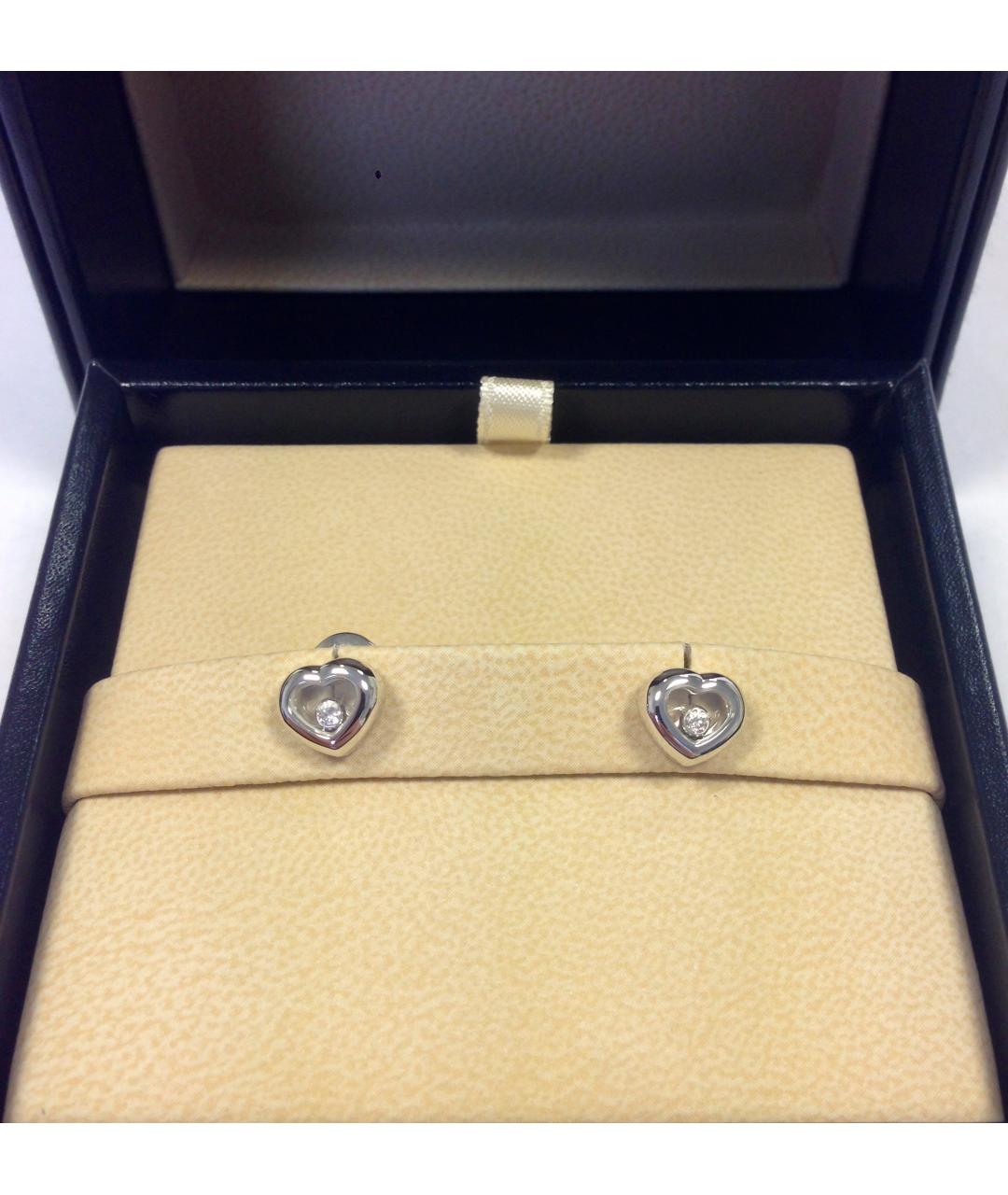 CHOPARD Серебряные серьги из белого золота, фото 3