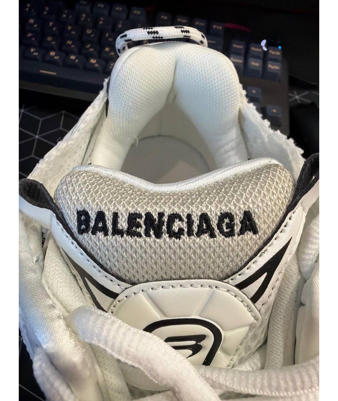 BALENCIAGA Белые низкие кроссовки / кеды, фото 7