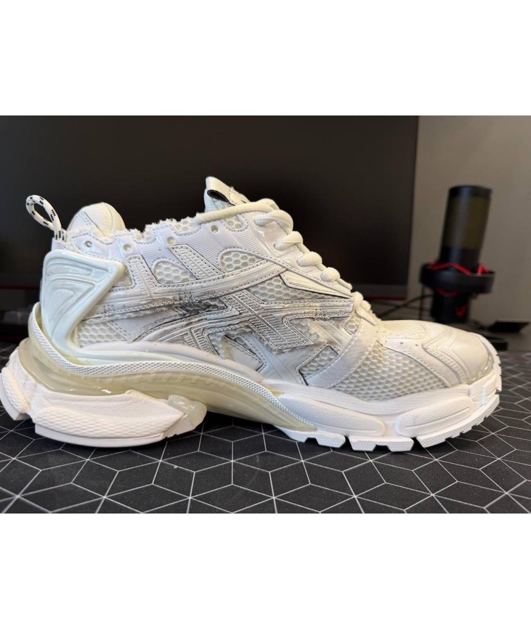 BALENCIAGA Белые низкие кроссовки / кеды, фото 9