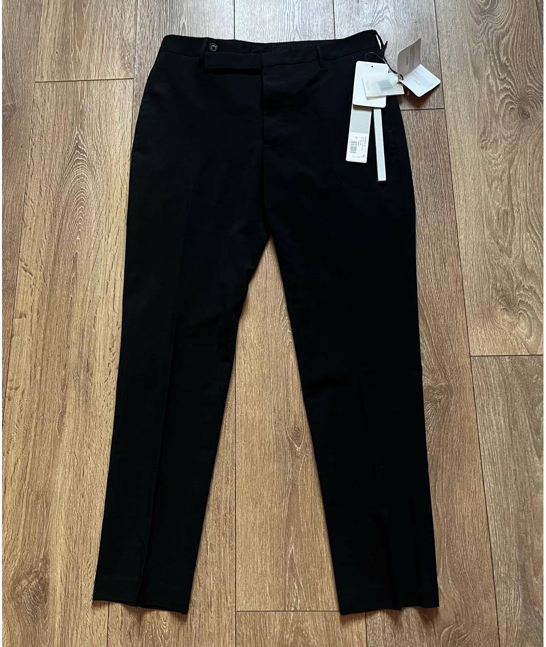 RICK OWENS Черные шерстяные классические брюки, фото 2