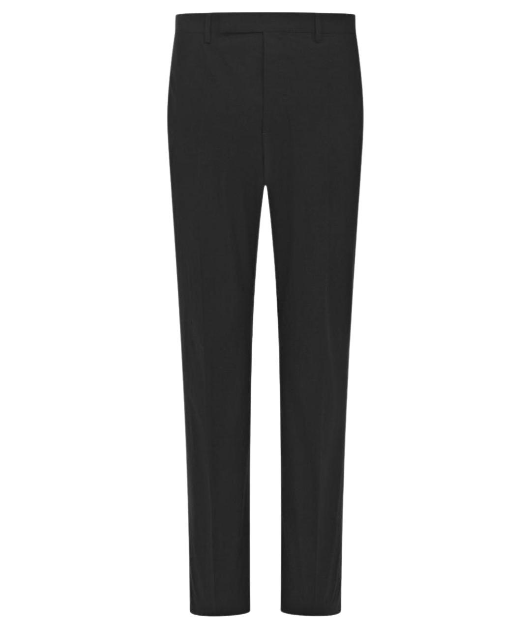 RICK OWENS Черные шерстяные классические брюки, фото 1