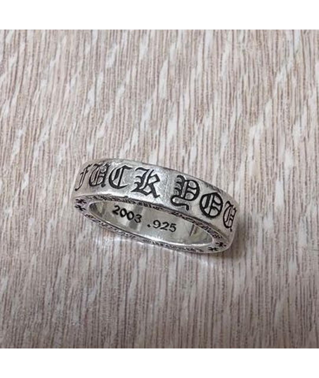 CHROME HEARTS Серебряное серебряное кольцо, фото 4