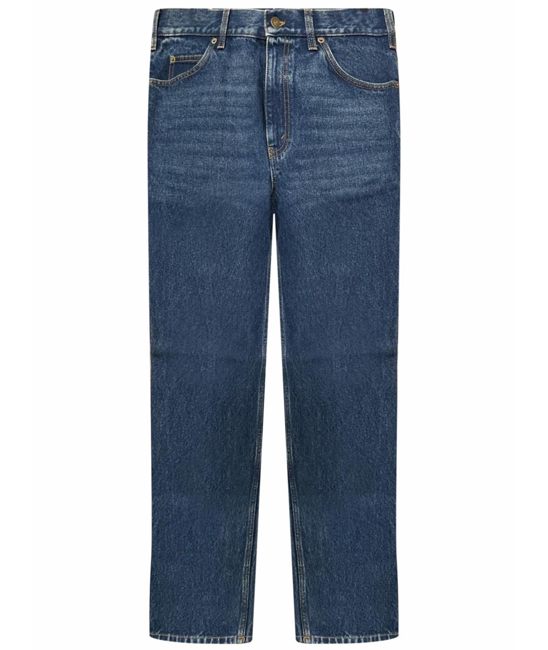 GUCCI Синие хлопковые джинсы, фото 1