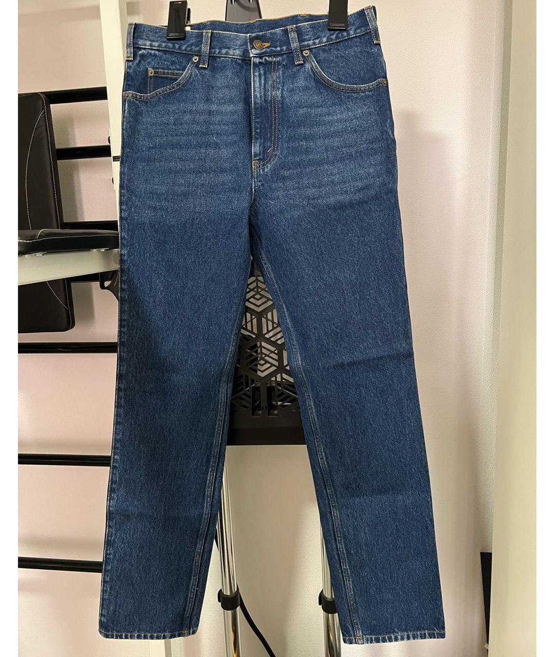 GUCCI Синие хлопковые джинсы, фото 9