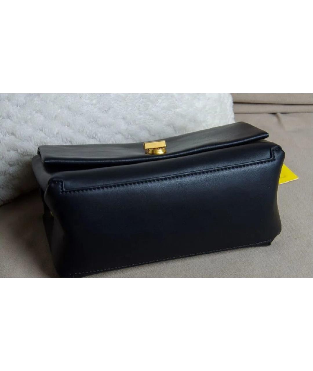 MARC JACOBS Черная кожаная сумка с короткими ручками, фото 5