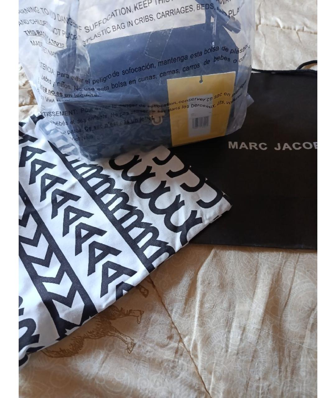 MARC JACOBS Черная кожаная сумка с короткими ручками, фото 8