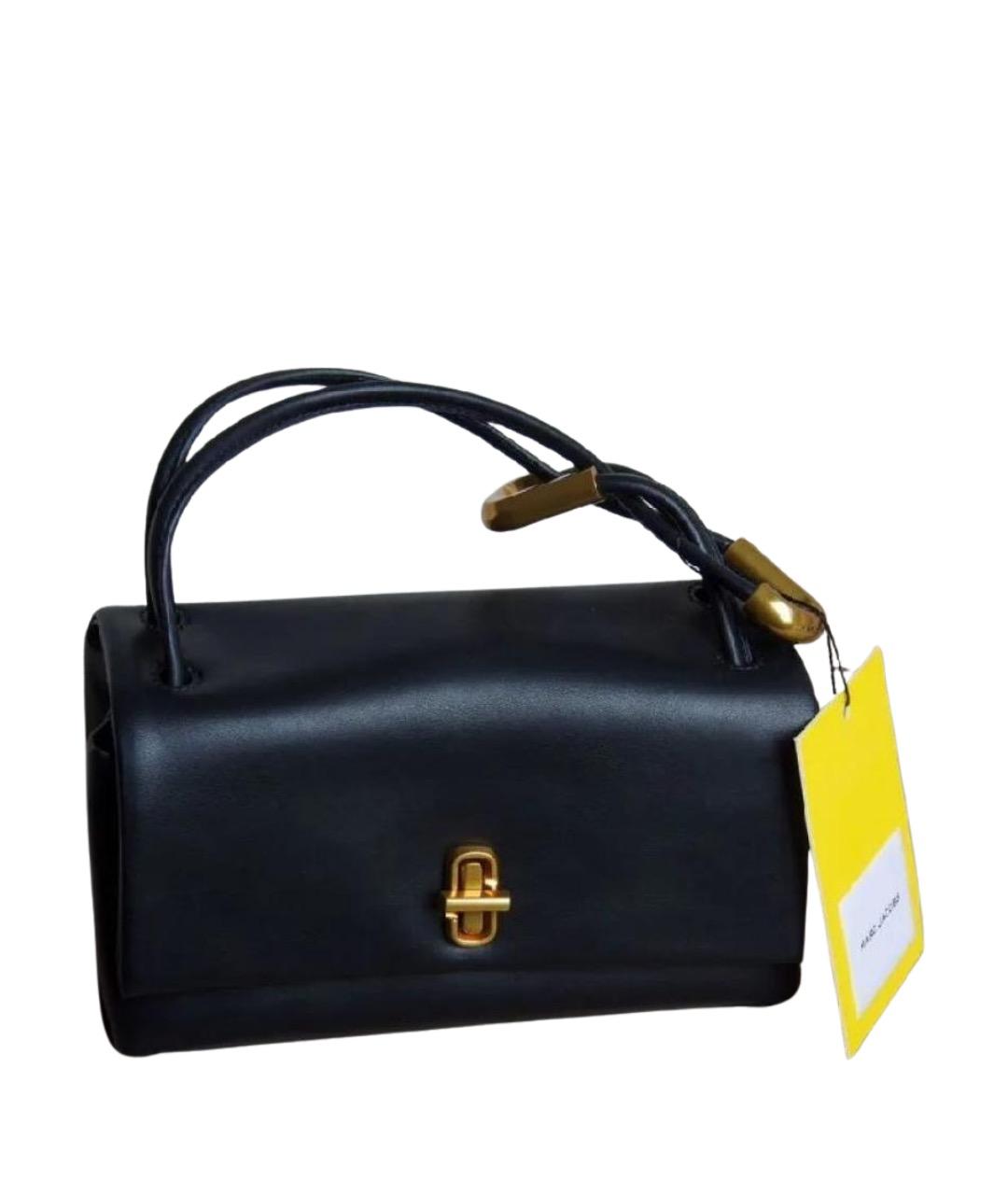 MARC JACOBS Черная кожаная сумка с короткими ручками, фото 1