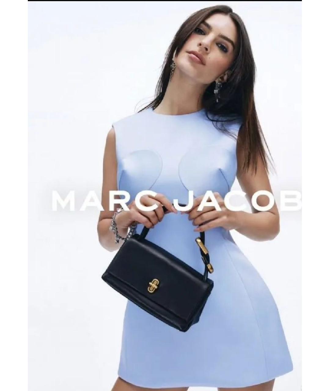 MARC JACOBS Черная кожаная сумка с короткими ручками, фото 9