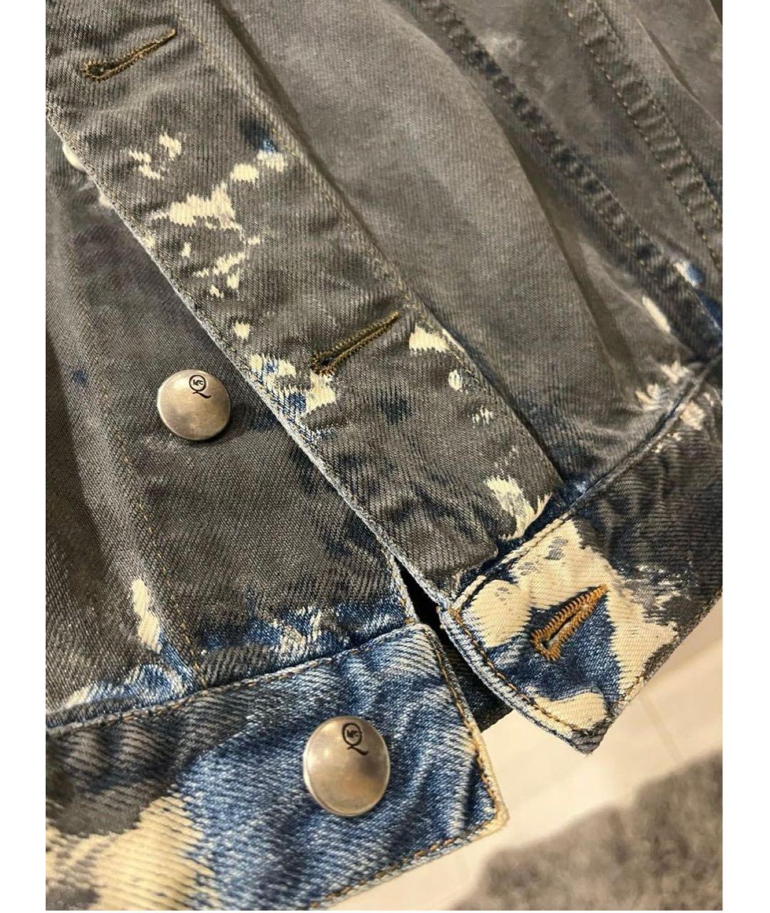 MCQ ALEXANDER MCQUEEN Черная деним куртка, фото 2