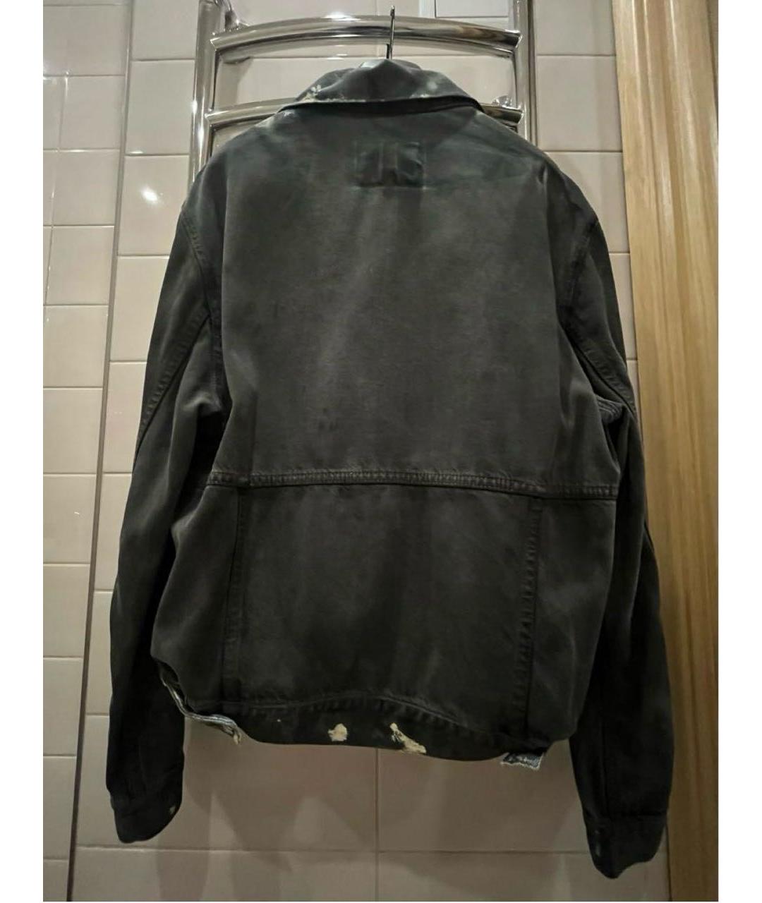 MCQ ALEXANDER MCQUEEN Черная деним куртка, фото 3