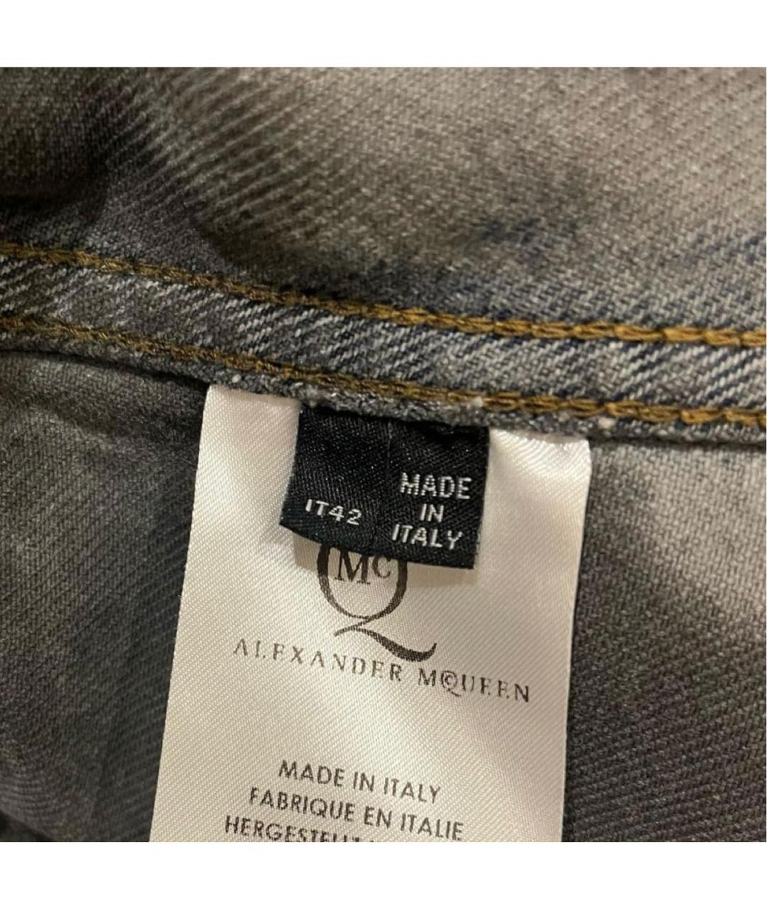 MCQ ALEXANDER MCQUEEN Черная деним куртка, фото 6