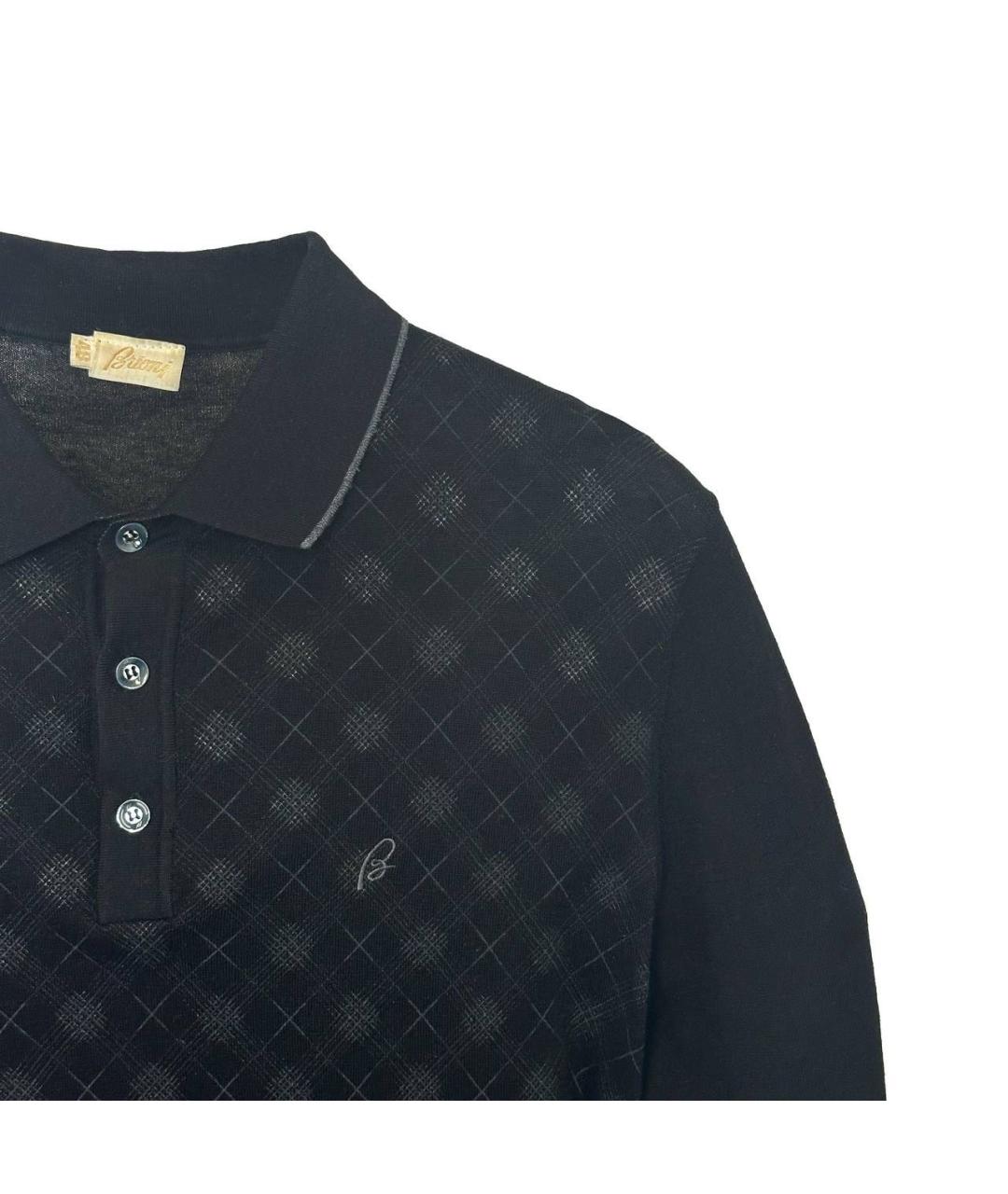 BRIONI Черный шерстяной джемпер / свитер, фото 3