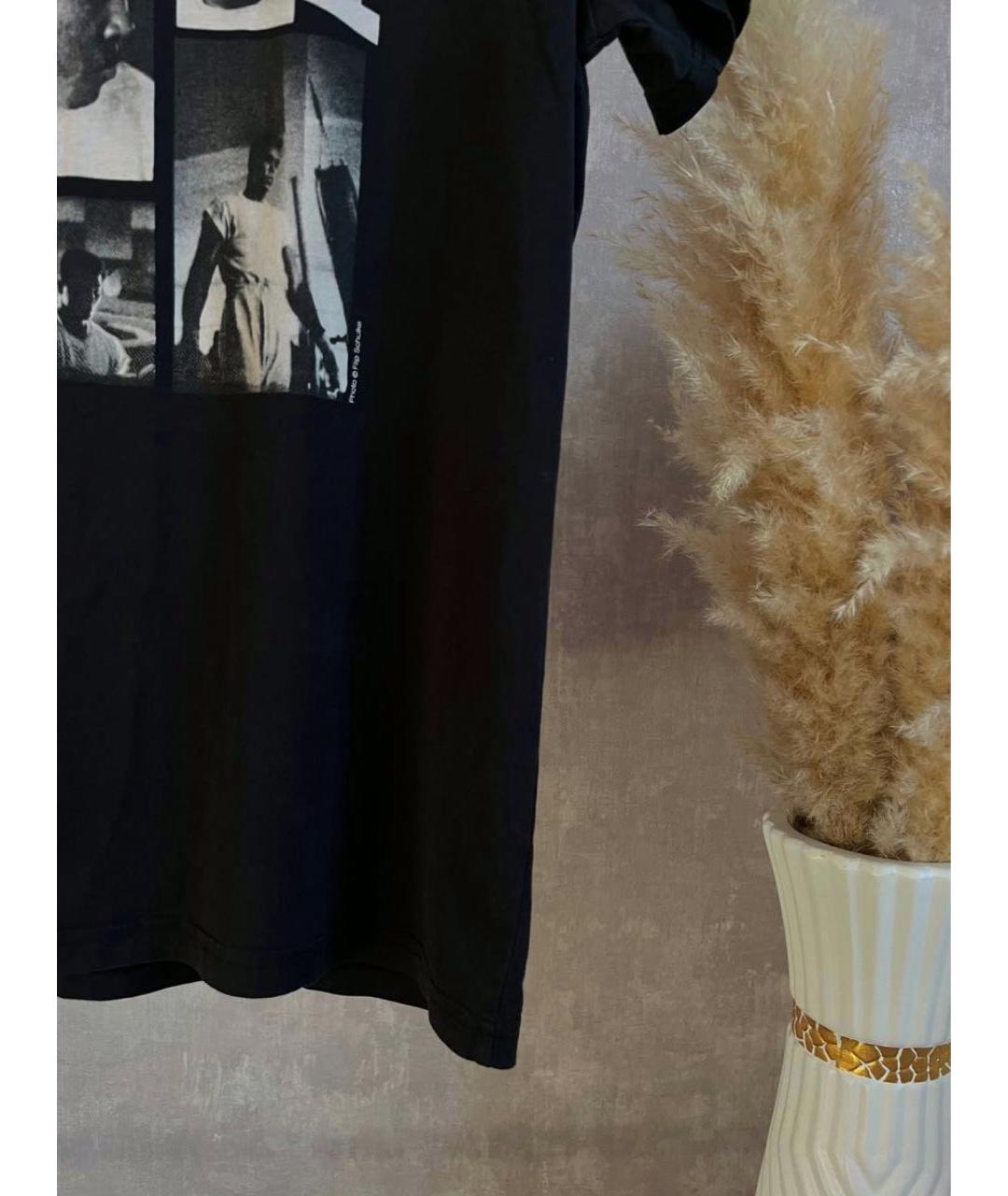DOLCE&GABBANA Черная хлопковая футболка, фото 4