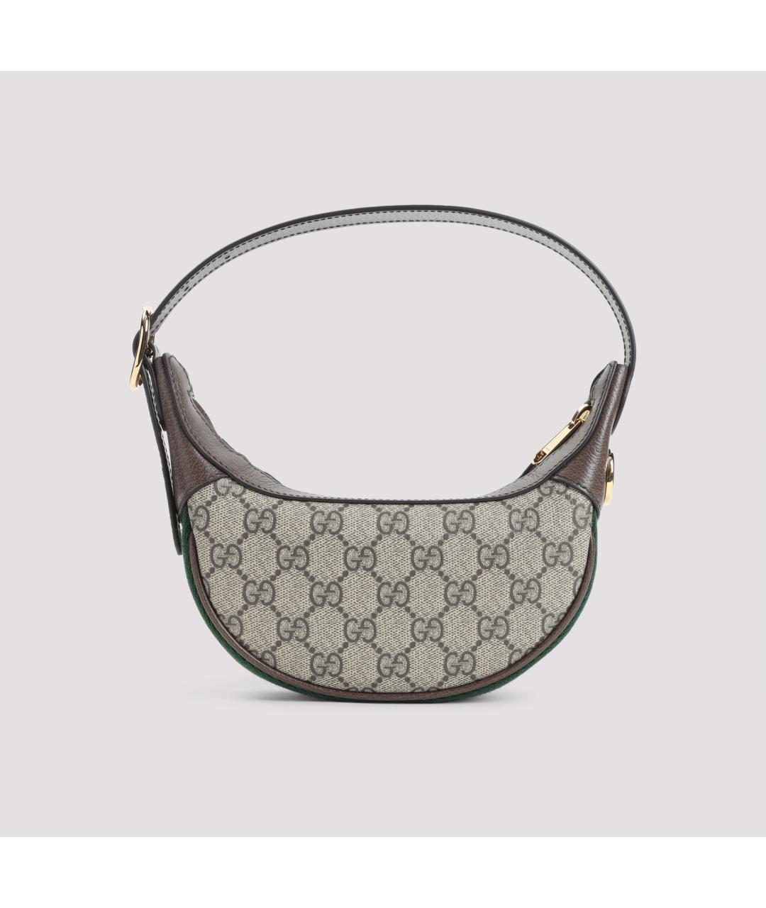 GUCCI Бежевая синтетическая сумка с короткими ручками, фото 4