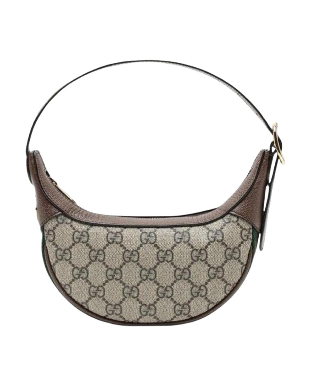 GUCCI Бежевая синтетическая сумка с короткими ручками, фото 1