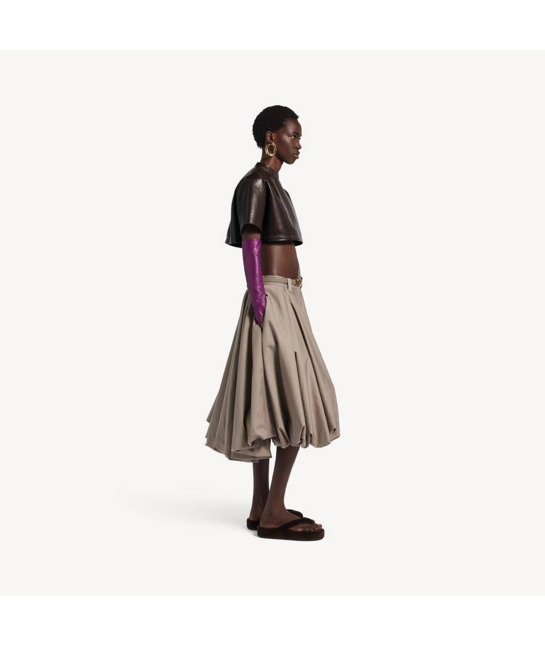BALENCIAGA Бежевые хлопковые шорты, фото 3
