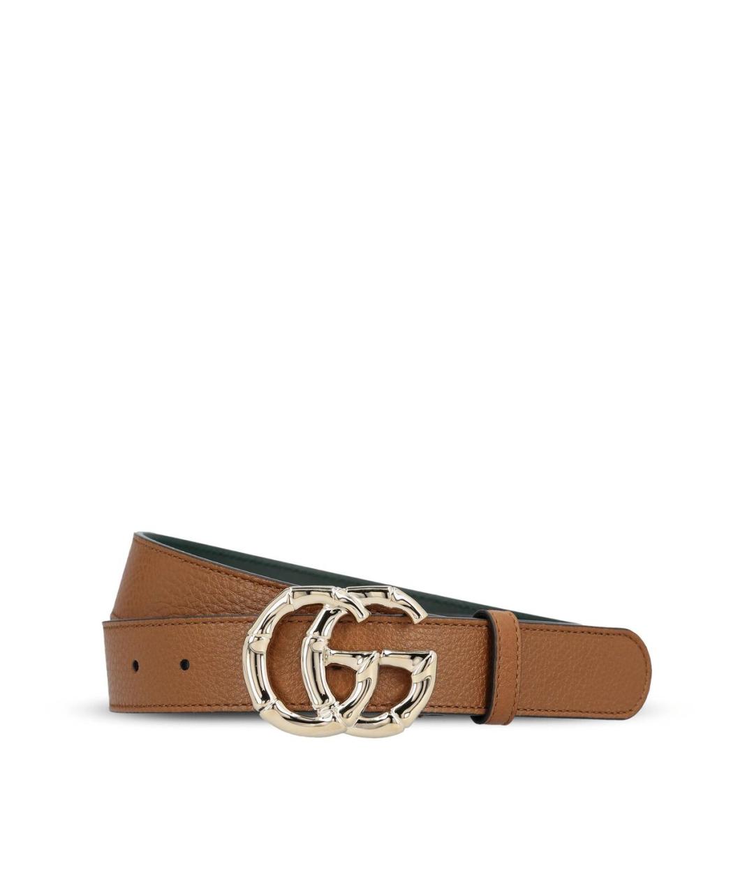 GUCCI Коричневый кожаный ремень, фото 1