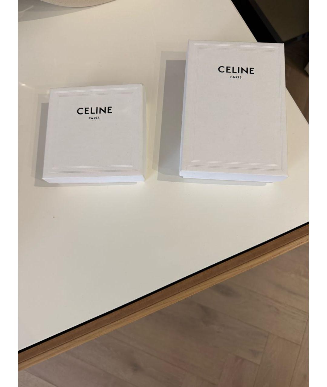 CELINE Серебряные латунные серьги, фото 4