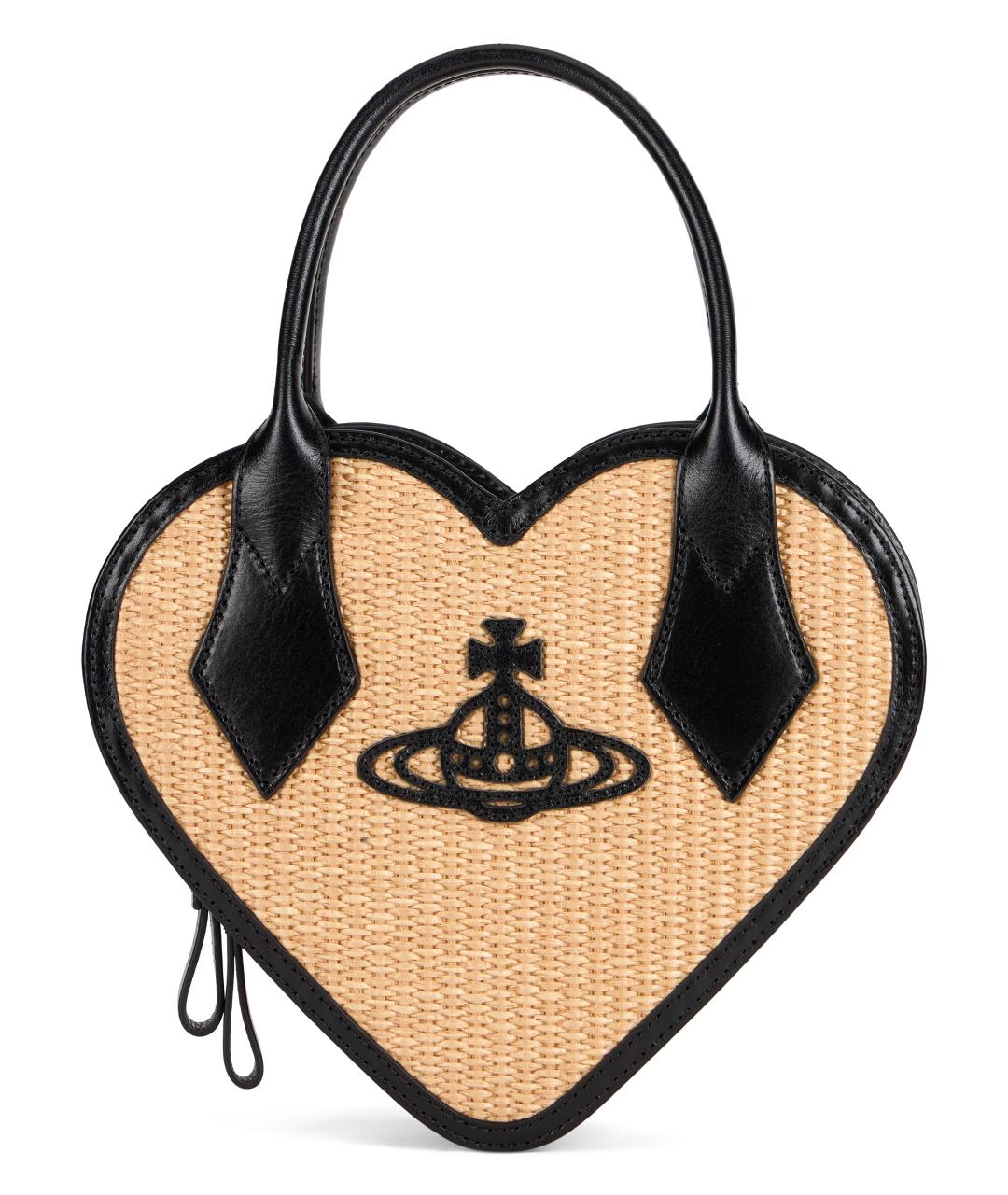 VIVIENNE WESTWOOD Бежевая пелетеная сумка с короткими ручками, фото 2