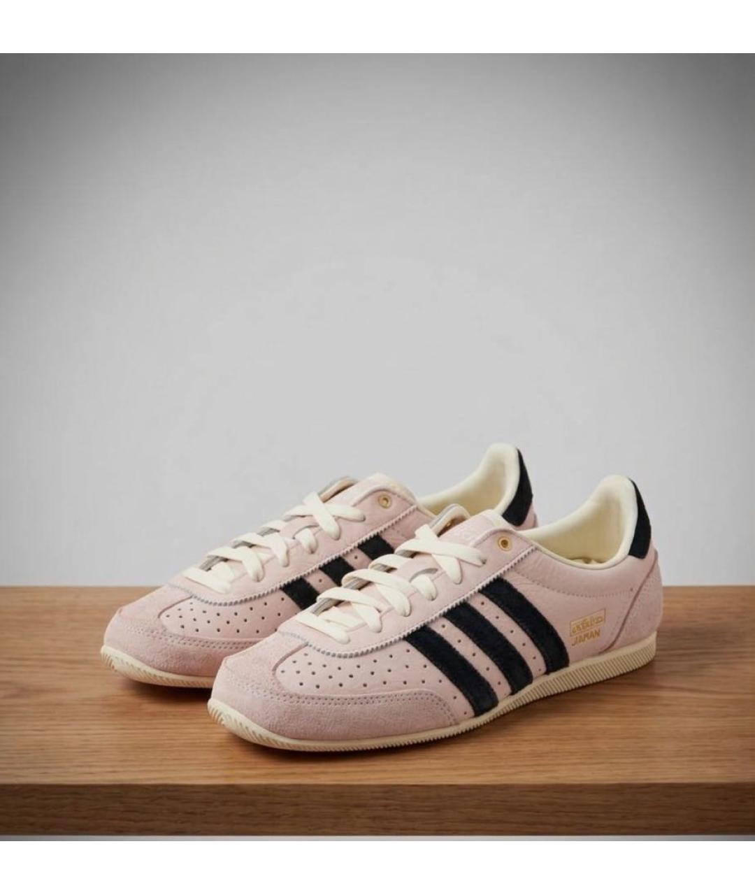 ADIDAS Розовые кожаные кроссовки, фото 4