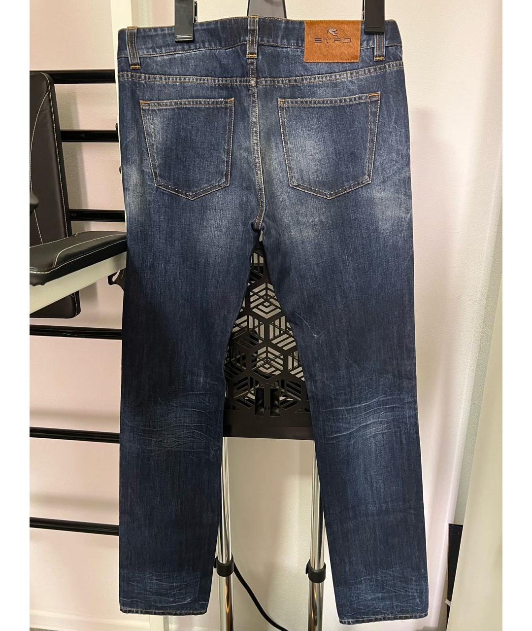 ETRO Синие хлопковые джинсы, фото 2