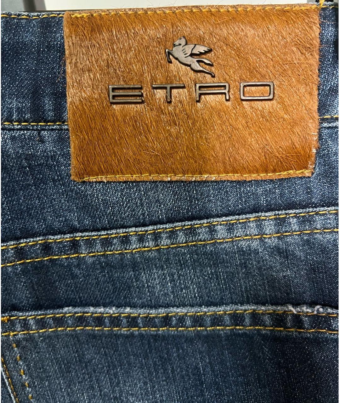 ETRO Синие хлопковые джинсы, фото 8