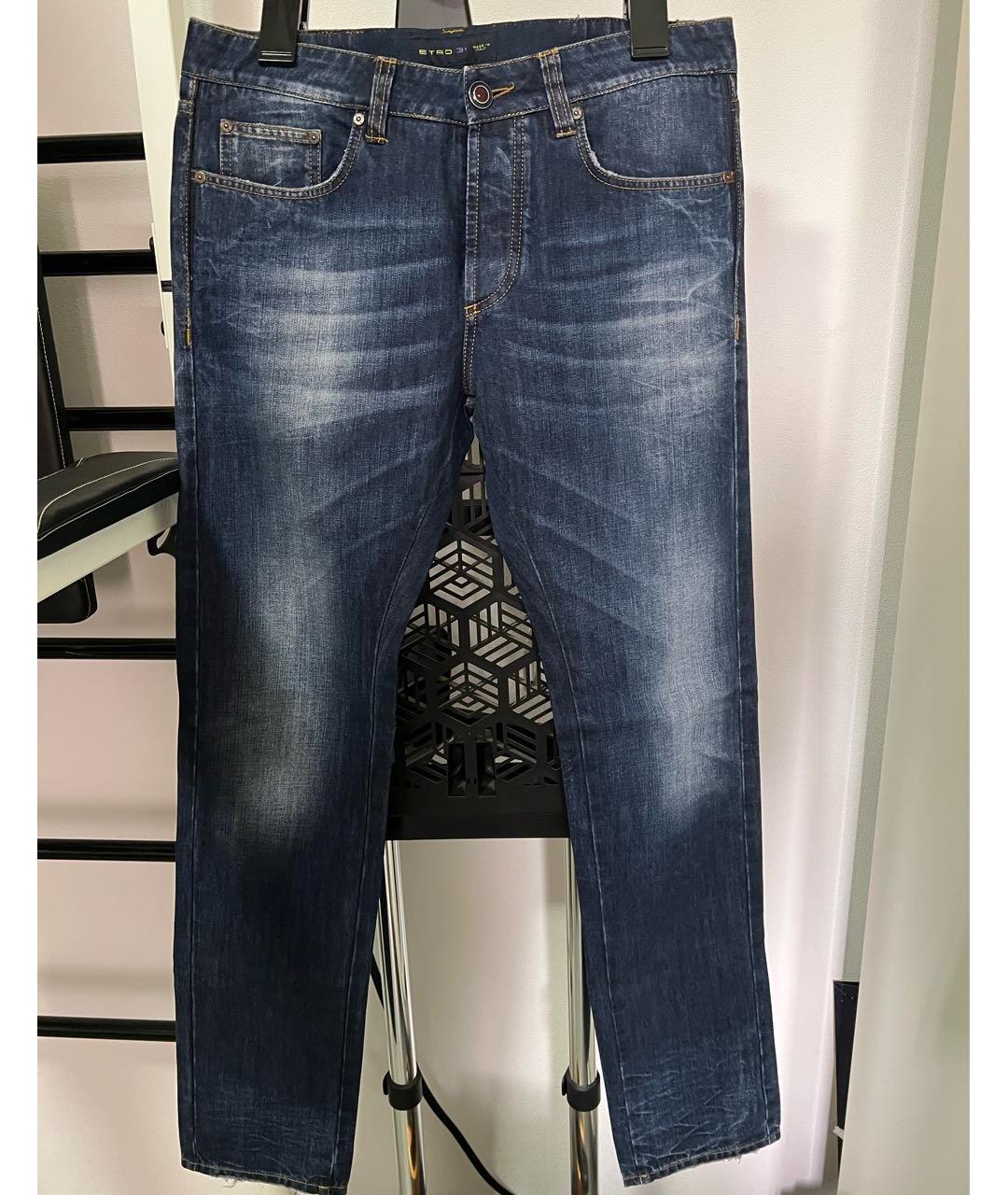ETRO Синие хлопковые джинсы, фото 9