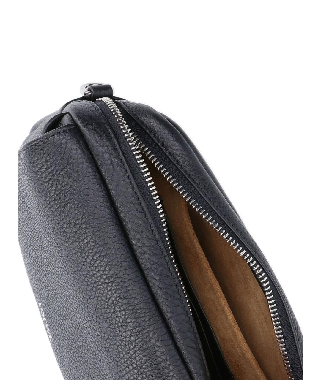 LOEWE Черная кожаная сумка на плечо, фото 4