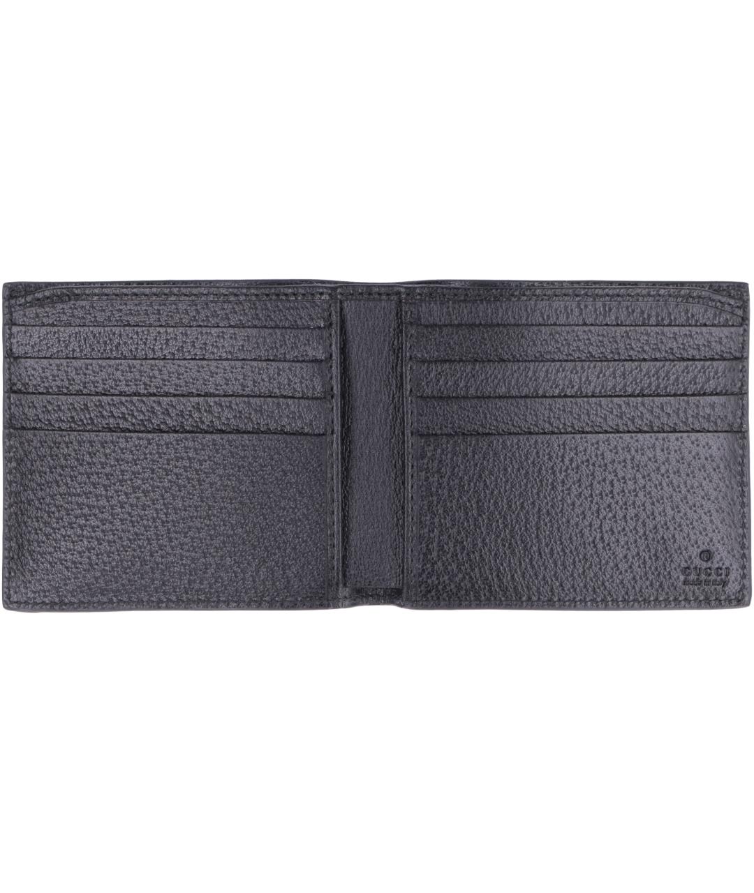 GUCCI Черный кожаный кошелек, фото 4