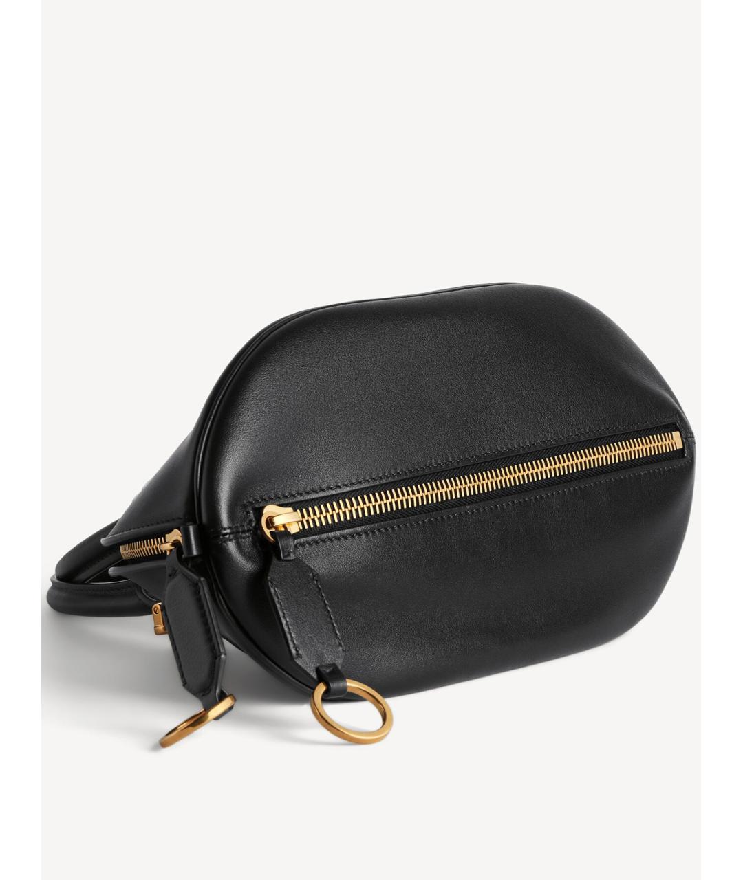 BALENCIAGA Черная кожаная сумка с короткими ручками, фото 3