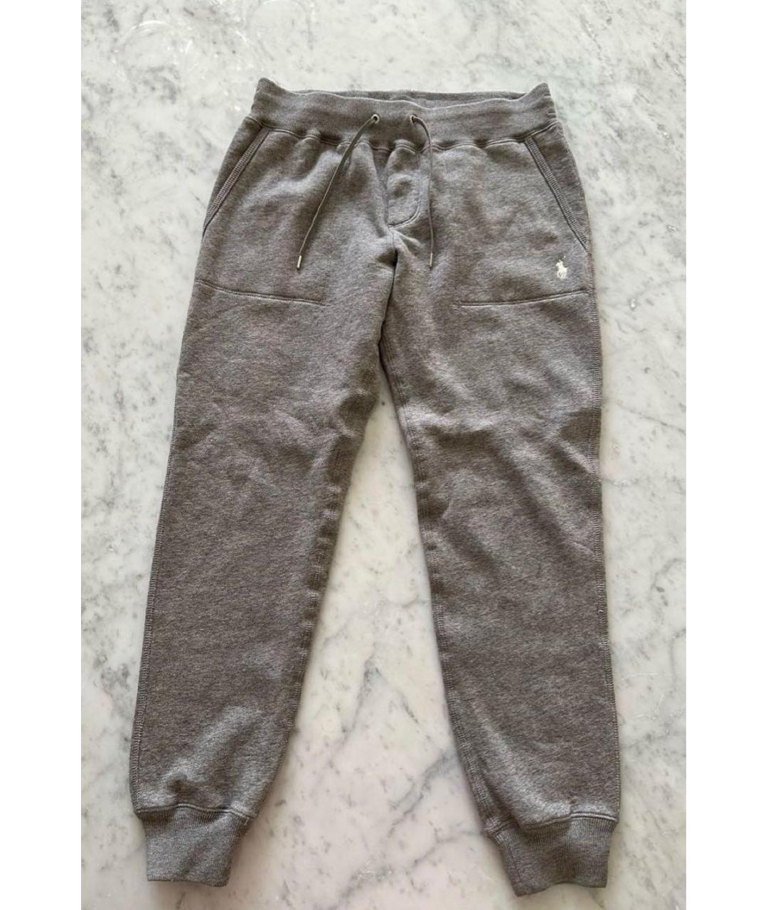 POLO RALPH LAUREN Серые хлопковые спортивные брюки и шорты, фото 7