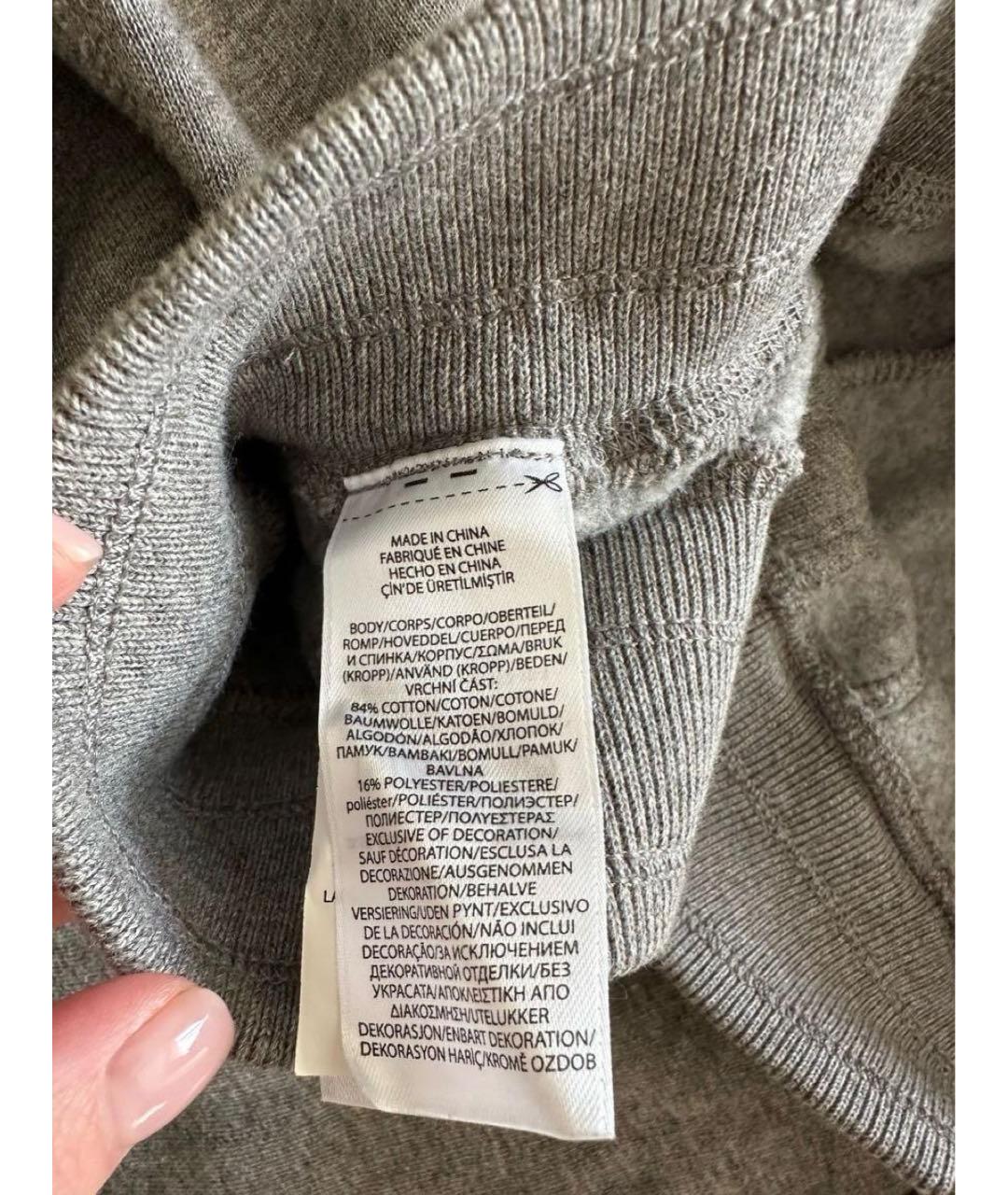 POLO RALPH LAUREN Серые хлопковые спортивные брюки и шорты, фото 6