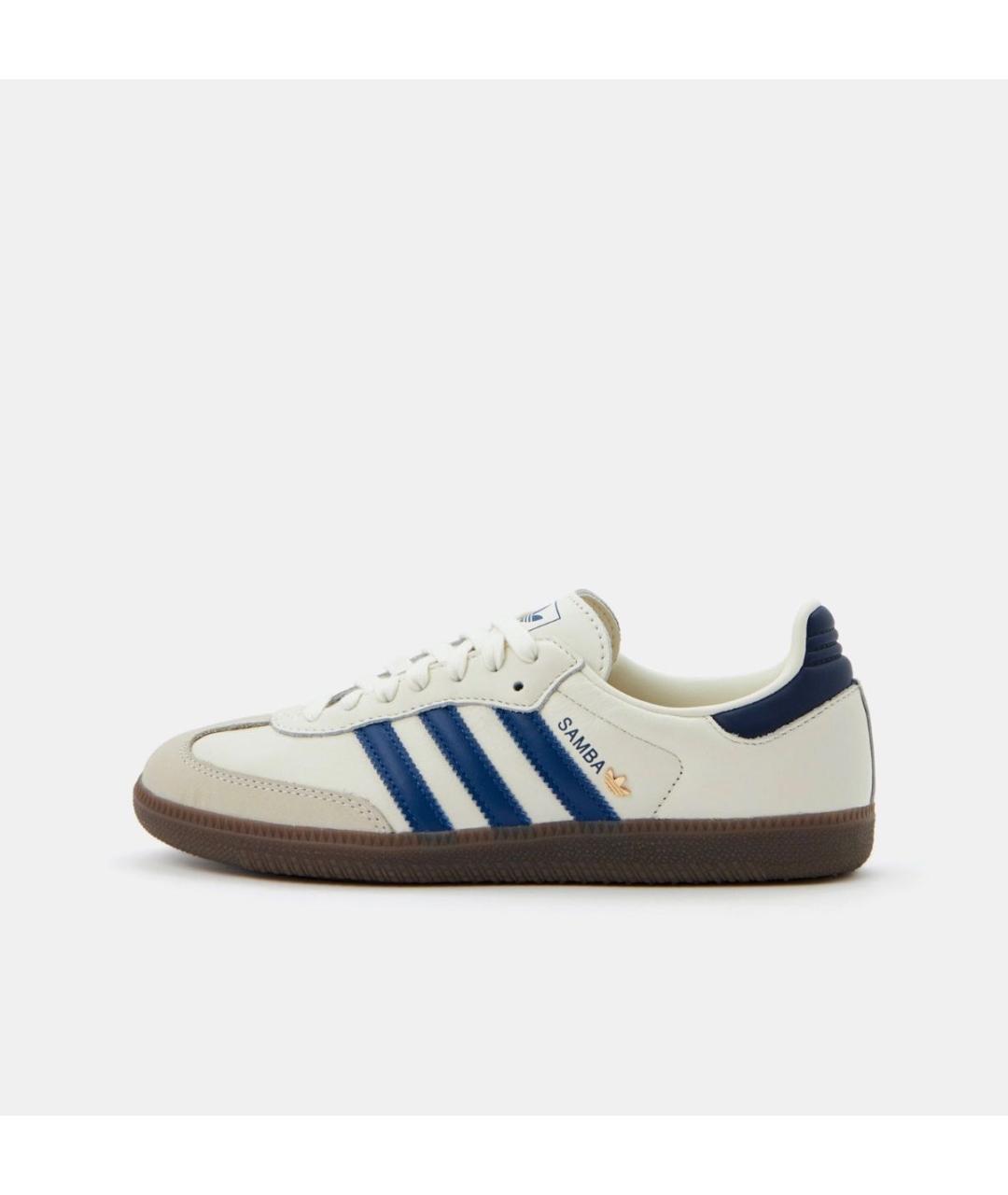 ADIDAS Белые кожаные кроссовки, фото 7