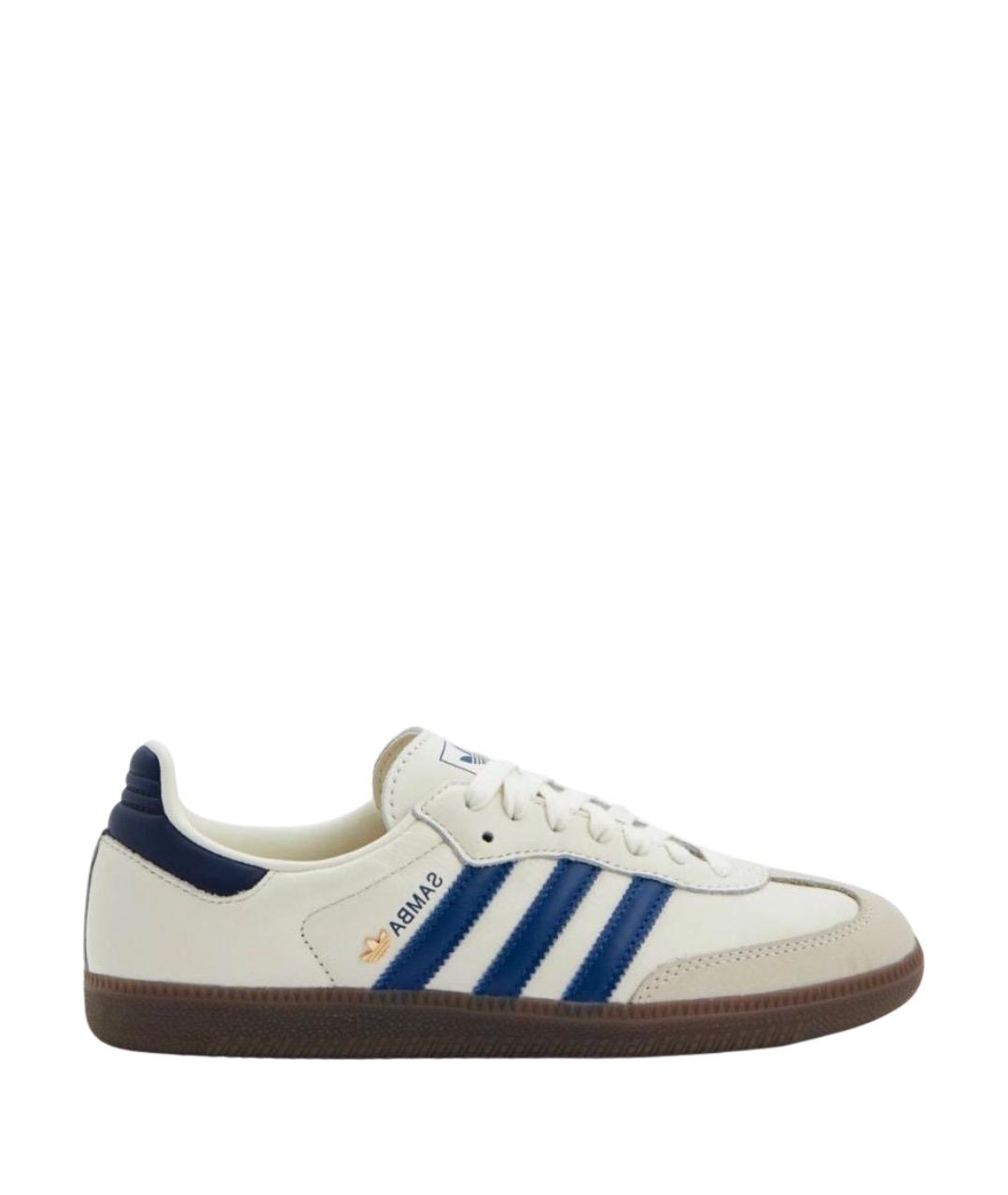 ADIDAS Белые кожаные кроссовки, фото 1
