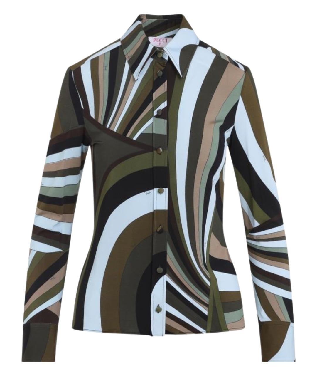 PUCCI Мульти вискозная рубашка, фото 1