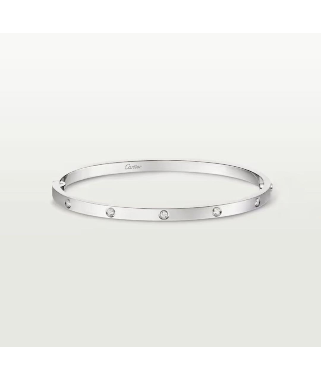 CARTIER Серебрянный браслет из белого золота, фото 8