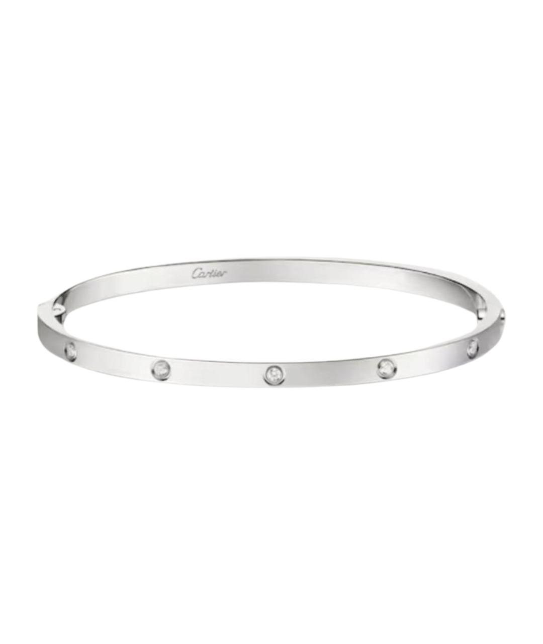 CARTIER Серебрянный браслет из белого золота, фото 1