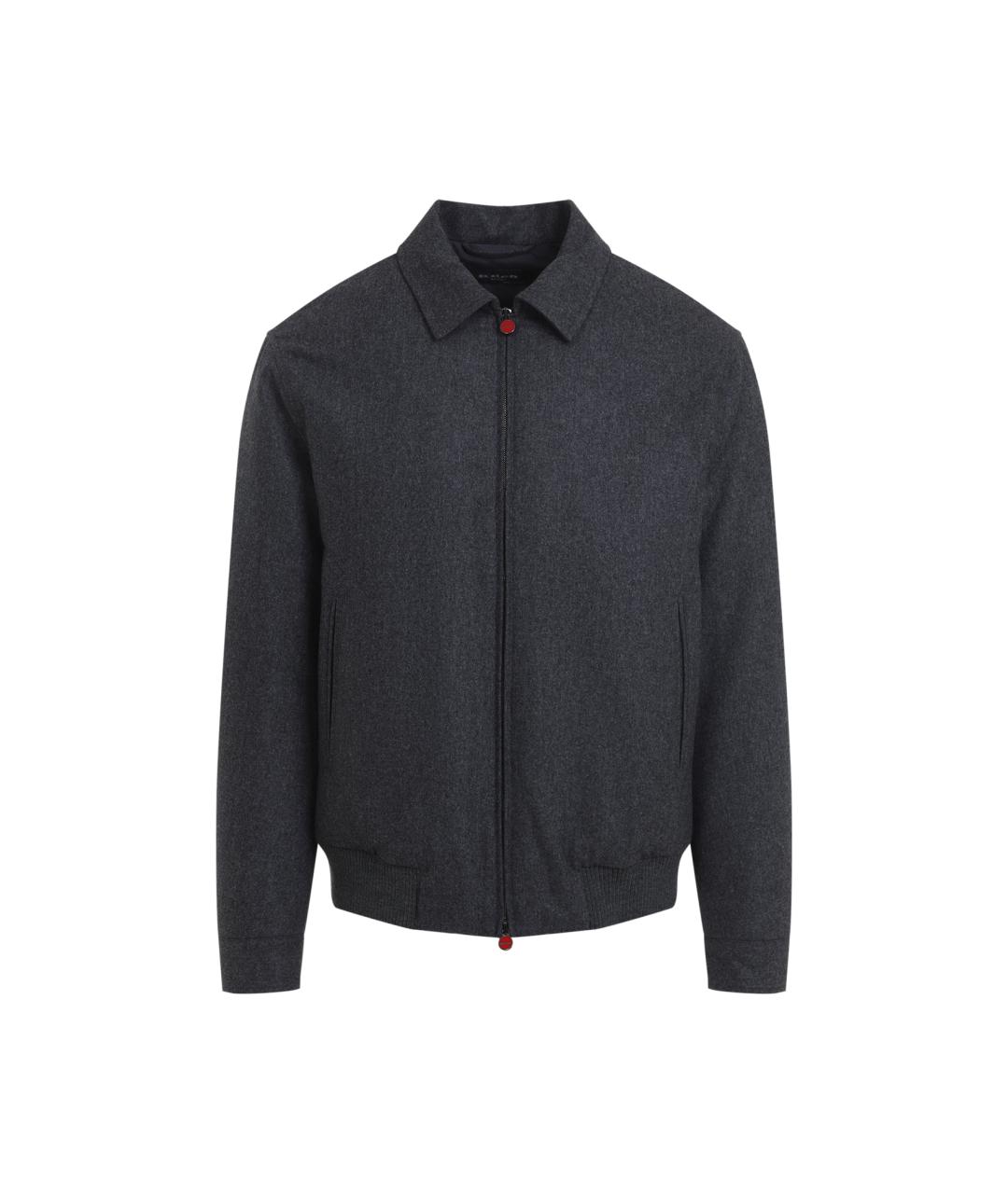 KITON Антрацитовая шерстяная куртка, фото 1