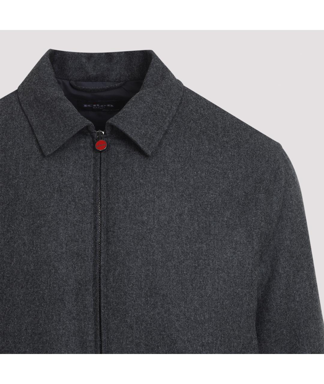 KITON Антрацитовая шерстяная куртка, фото 6